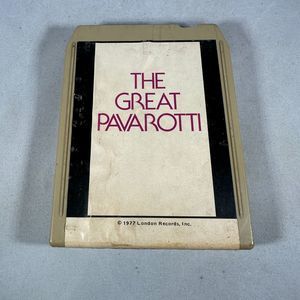 Luciano Pavarotti The Great Pavarotti 1977 London Records 8-Track Tape Vintage
